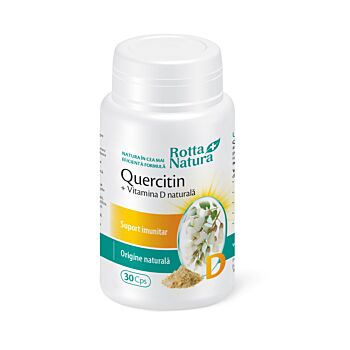 Quercitin + Vitamina D naturală 30cps Rotta Natura