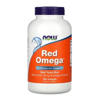Red Omega, Red Yeast Rice with CoQ10 30 mg 180 Softgels - NOW Foods