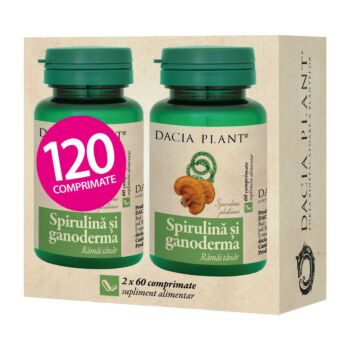 Spirulina si Ganoderma 120 cpr Dacia Plant