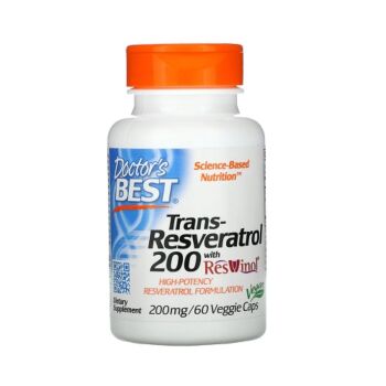 Trans-Resveratrol 200 with Resvinol 200mg 60 Capsule Doctor's Best