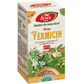 Vermicin cu miere şi propolis, D73, 100 ml sirop

