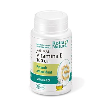 Vitamina E naturala 100 U.I 30cps Rotta Natura