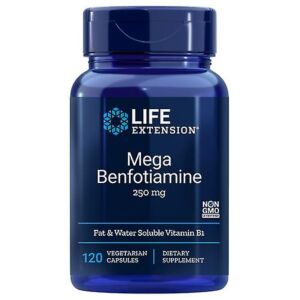 Mega Benfotiamine with Thiamine 250mg 120 capsule Life Extension