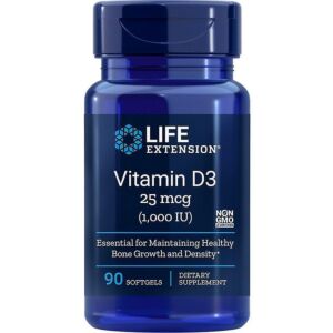 Vitamin D3 1000IU,90cps Life Extension