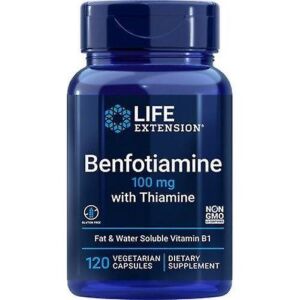 Benfotiamine with Thiamine, 100mg, Life Extension 120 capsule 