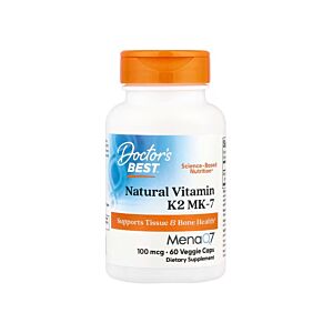 Natural Vitamin K2 MK-7 with MenaQ7 100mcg 60 Capsule - Doctor's Best