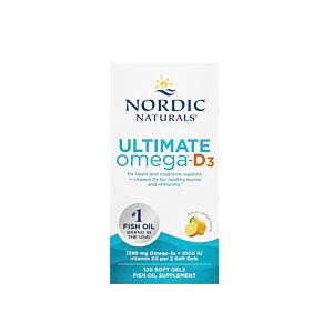 Ultimate Omega-D3 1280mg Lemon 120 capsule - Nordic Naturals