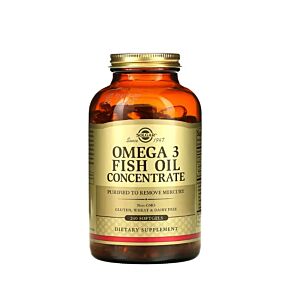Omega 3 Fish Oil Concentrate 240 capsule moi - Solgar