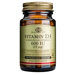 Vitamina D3 600ui (Colecalciferol) (15 µg) - 60 capsule vegetale