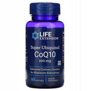 Super Ubiquinol CoQ10 100mg  60 Capsule - Life Extension