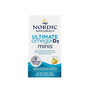 Ultimate Omega-D3 Minis, Lemon 60 capsule - Nordic Naturals