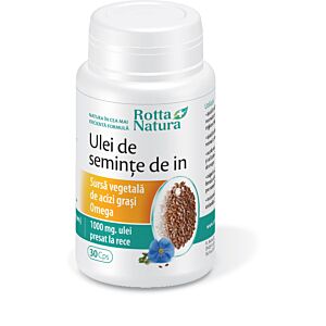 Ulei de seminte de in 30cps Rotta Natura