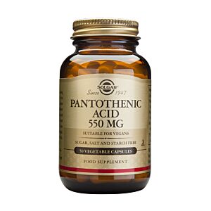 PANTOTHENIC ACID 550MG 50 CAPSULE VEGETALE