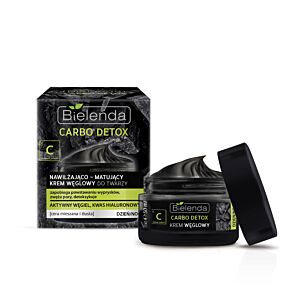 Crema de fata hidratanta si matifianta cu carbune zi/noapte 50ml