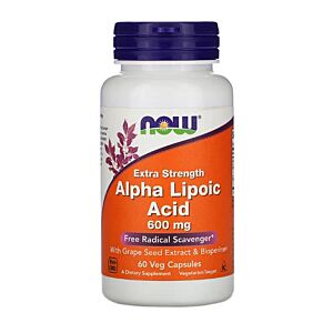 Alpha Lipoic Acid Extra Strengt, 600 mg 60 Capsule - NOW Foods