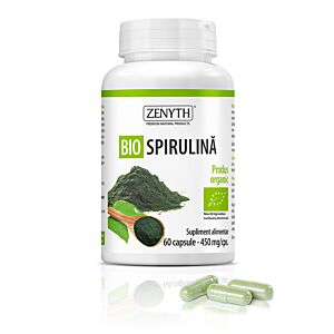 Bio Spirulină, 60 capsule,450 mg