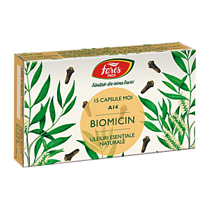 Biomicin (Antibiotic natural), A14, 15 capsule moi