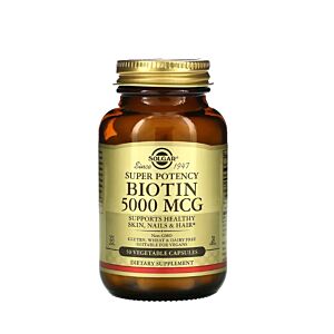 Biotin 5000mcg 50 Capsule - Solgar