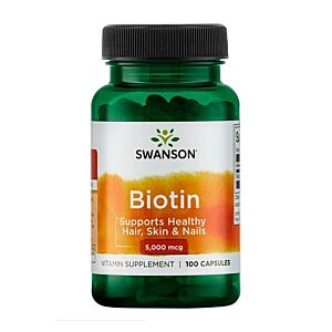 Biotin 5.000 mcg 100 Capsule - Swanson