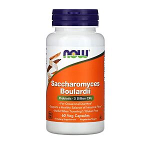 Saccharomyces Boulardii 5 Billion CFU 60 Capsules - NOW Foods