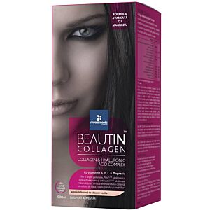 Beautin Colagen lichid cu Capsuni, Vanilie si Magneziu 500ml
