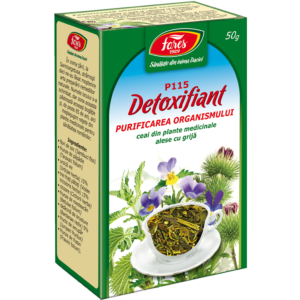 Detoxifiant – Purificarea organismului, P115, 
 50 g ceai la pungă