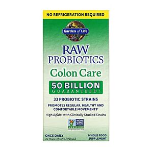 RAW Probiotics Colon Care 30Capsules - Garden of Life