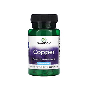 Copper 2mg (Cupru) 300 Tablete - Swanson