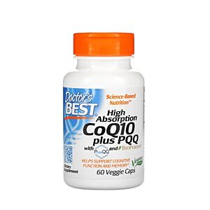 CoQ10 100mg PQQ 20mg High Absorption 60Capsule - Doctor's Best 