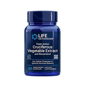 Triple Action Cruciferous Vegetable Extract and Resveratrol 60capsule - Life Extension