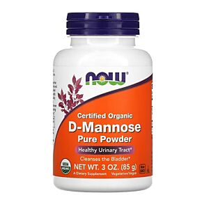 D-Mannose Certified Organic Pure Powder 85g NOW Foods

