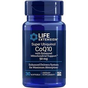 Super Ubiquinol CoQ10 50mg 30cps - Life Extension
