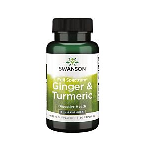Ginger & Turmeric 2-in-1 Formula 60 Capsule - Swanson