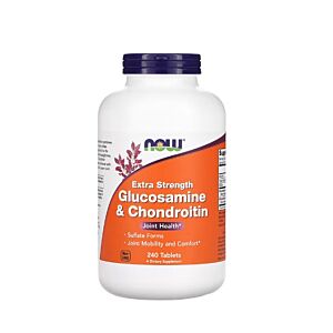 Glucosamine & Chondroitin Extra Strength 240 Tablete - NOW Foods