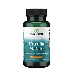 L-Citrulline Malate 750mg 60 Capsule - Swanson