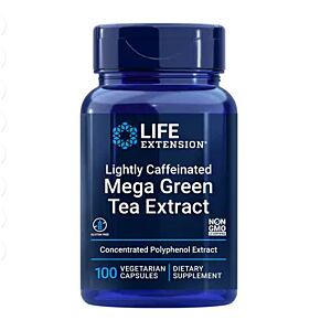 Lightly Caffeinated Mega Green Tea Extract 100 capsule - Life Extension
