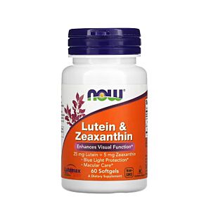 Lutein & Zeaxanthin 60 Softgels - NOW Foods