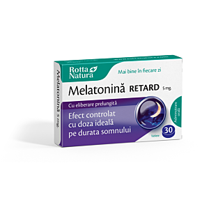 Melatonină Retard 5 mg 30cps Rotta Natura