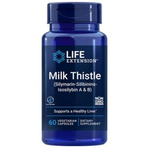 Milk Thistle (Silymarin-Silibinins-Isosilybin A &/ B) 60 capsule - Life Extension