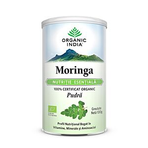 Moringa | Nutritie Esentiala, Pudra 100g Organic India
