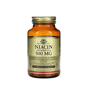 Niacin (Vitamin B 3) 500mg 100 Capsule - Solgar