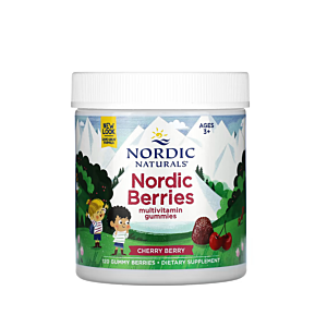 Nordic Berries Multivitamin Gummies varsta 3+ Cherry Berry 120 Gummy Berries - Nordic Naturals