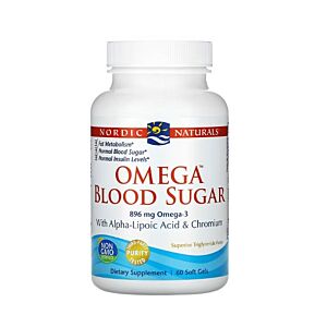 Omega Blood Sugar 44 mg with Alpha Lipoic Acid & Chromium 60 Soft Gels - Nordic Naturals