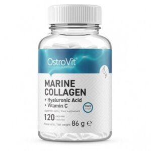 Marine Collagen cu Hyaluronic Acid cu Vitamina C120Cps OstroVit 