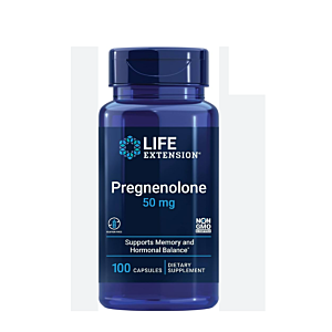 Pregnenolona 50mg, 100 capsule Life Extension 