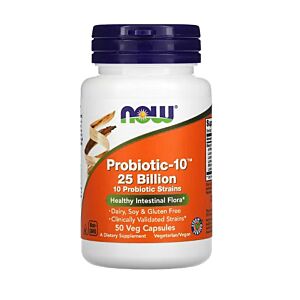 Probiotic-10 25 Billion 50 Capsules - NOW Foods