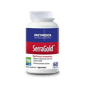 SerraGold High Potency Serrapeptase 60 Capsule - Enzymedica