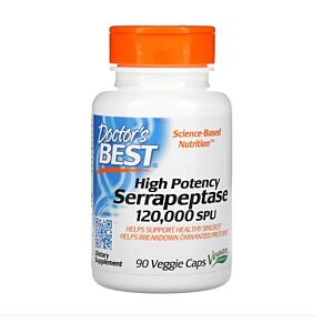 Serrapeptase High Potency 120.000 SPU 90 Capsule - Doctor's Best 