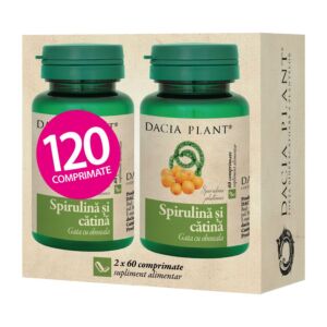 Spirulina si Catina 120cpr Dacia Plant