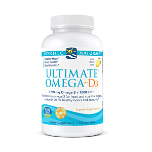 Ultimate Omega-D3 1280mg Lemon 120 capsule - Nordic Naturals
